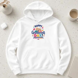 Hot Funny Happy Grandparents Day Love Wisdom Hearts Illustration Hoodie