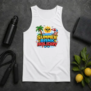 Pretty Nice Pixel Art Summer Bank Holiday Beach Retro Game Tank Top