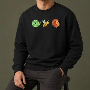 Good Funny Hose Bee Lion Rebus Wordplay Visual Pun Sweater