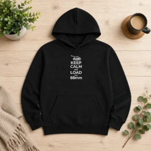 Happy Awesome Keep Calm And Load The 88mm Tank World War II Hoodie