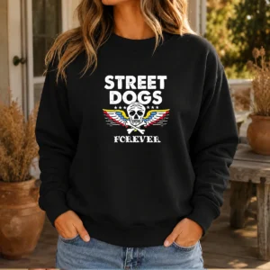 Hot Street Dogs Forever Skull And Crossbones Sweater