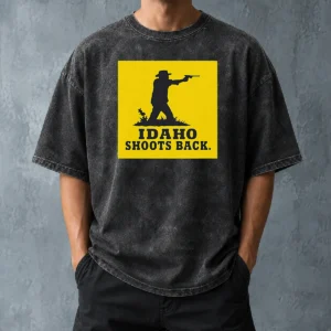 Premium Awesome Idaho Shoots Back Washed T-Shirt