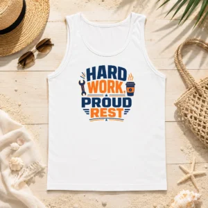 Happy Nice Labour Day Hard Work Pride Typography Tank Top