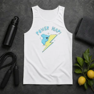 Awesome Hot Koya BT21 Power Nap Lightning Bolt Sleeping Tank Top
