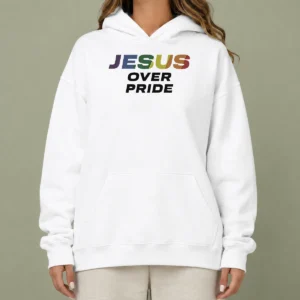 Nice Good Jesus Over Pride Hoodie