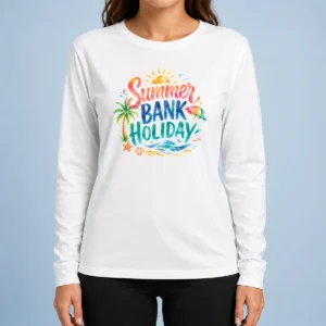 Good Hot Watercolor Summer Bank Holiday Beach Palm Starfish Long Sleeve Shirt