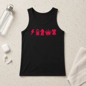Hot Top Philadelphia 76ers Iconography Symbols NBA Tank Top