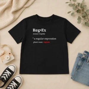Original Awesome Reg•Ex Definition A Regular Expression Plural Noun Regrets Kids T-Shirt