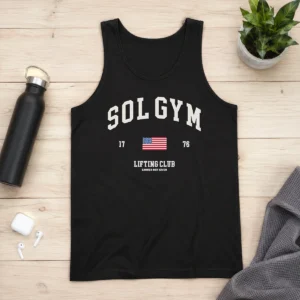 Premium Funny Solgym Lifting Club Earned Not Given 1776 Distressed Tank Top