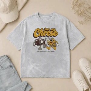 Funny Camera Just Say Cheese Your Face Deserves A Filter Anyway Washed T-Shirt