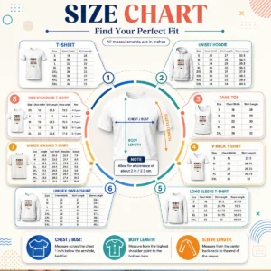 Size chart for Pretty Indigenous Peoples Day Pride Minimalist with measurements in inches and cm to help choose the right fit