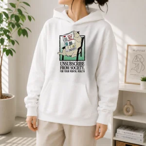 Pretty Cat Unsubscribe From Society How To Avoid Life S Problems How To Disassociate Hoodie