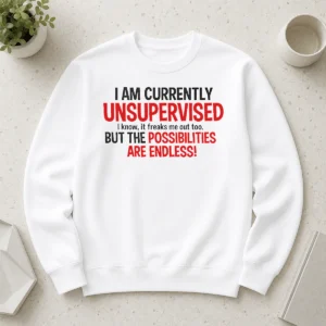 Hot Nice Hot I Am Currently Unsupervised I Know It Freaks Me Out Too Sweater