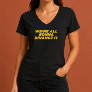 Official Good We'Re All Gonna Binance It V-Neck Shirt
