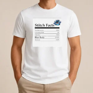Hot Original Stitch Facts Stubbornness Listening Skills Side Eye Blue Body Attitude
