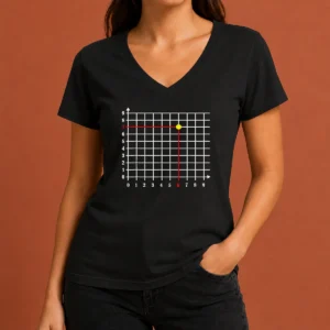Pretty Six Seven Coordinate Geek V-Neck Shirt