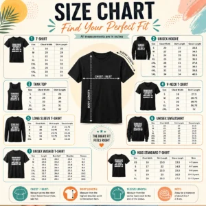 Size chart for Top Quote Apparel Feeling Vulnerable If Any Pretty Girls Want To Manipulate Me with measurements in inches and cm to help choose the right fit
