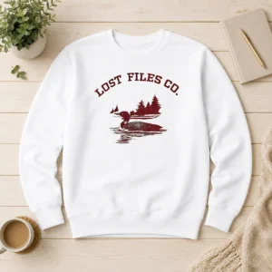 Pretty Loon Bird On Lake Forest Lost Files Co Sweater