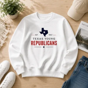 Premium Texas Young Republicans Est 1957 State Of Texas Political Organization Logo Sweater