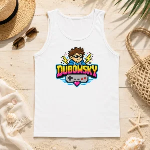 Good Hot Dubowsky Pixel Art Gamer Controller Retro Logo Tank Top