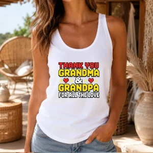 Hot Grandparents Day Appreciation Gift Family Love Tank Top