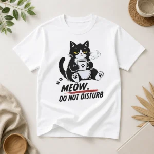 Hot Top Meow Do Not Disturb Grumpy Cat With Coffee