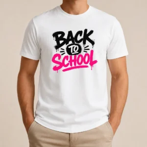 Good Pretty Brush Script Back To School Yellow Outline
