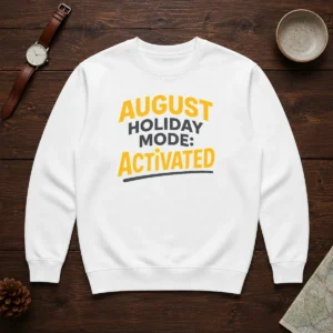 Premium August Holiday Mode Minimalist For Summer Lovers Sweater