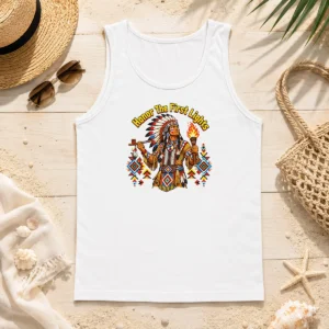 Official Nice Indigenous Peoples Day Pixel Pride Tank Top