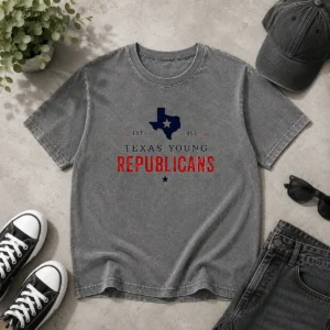 Premium Texas Young Republicans Est 1957 State Of Texas Political Organization Logo Washed T-Shirt