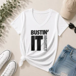 Hot Cj Mccollum Bustin It Nightly V-Neck Shirt
