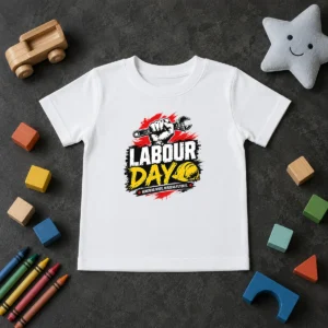 Nice Pretty Labour Day Fist Wrench Building Futures Grunge Kids T-Shirt