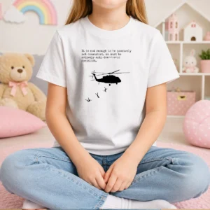 Official Pinochet Helicopter Death Flights It Is Not Enough To Be Passively Not Communist Kids T-Shirt