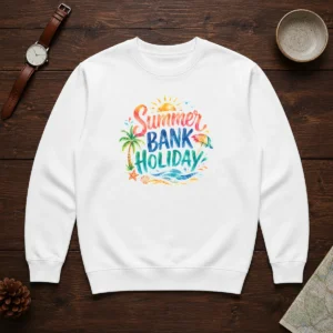 Nice Watercolor Summer Bank Holiday Beach Palm Starfish Sweater