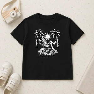 Hot Pretty August Holiday Stencil For Laid Back Vibes Kids T-Shirt