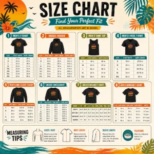 Size chart for Original Spain Soccer Cat Meme Funny Cartoon with measurements in inches and cm to help choose the right fit