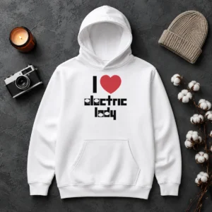 Hot Nice I Love Electric Lady Jimi Hendrix Rock Music Hoodie