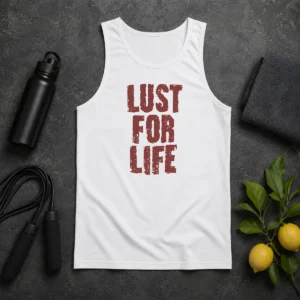 Nice Top Lust For Life Distressed Iggy Pop Music Tank Top