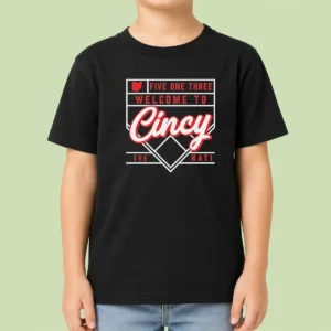 Nice Awesome Five One Three Welcome To Cincy The Nati Kids T-Shirt