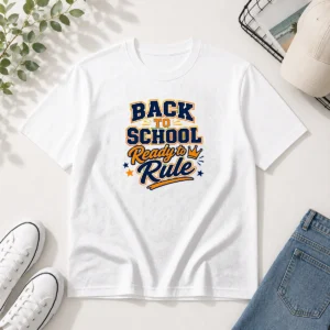 Pretty Back To School Vector Typography Ready To Rule