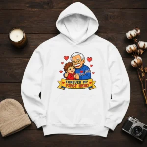 Good Grandparents Day Pixel Forever My First Hero Hoodie