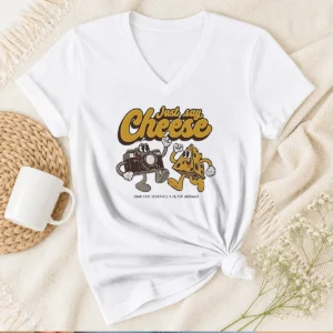 Top Camera Just Say Cheese Your Face Deserves A Filter Anyway V-Neck Shirt