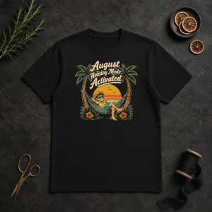 Funny August Holiday Vintage Vacation Mode