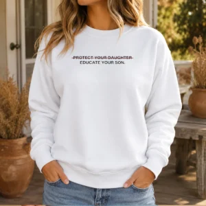 Original Protect Your Daughter Educate Your Son Quote Sweater
