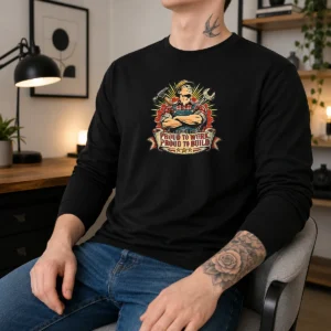 Original Vintage Labour Day Proud Worker Graphic Long Sleeve Shirt