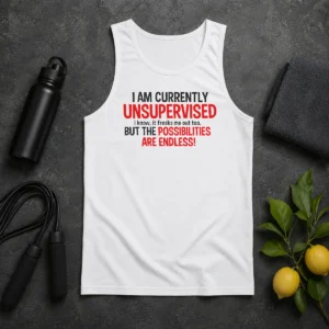 Nice Original I Am Currently Unsupervised I Know It Freaks Me Out Too Tank Top