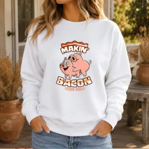 Official Makin Bacon Pig Funny Meatatarian Sweater