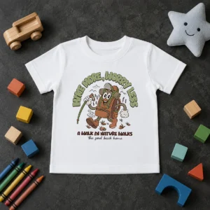 Premium Good Hike More Worry Less A Walk In Nature Walks The Soul Back Home Kids T-Shirt