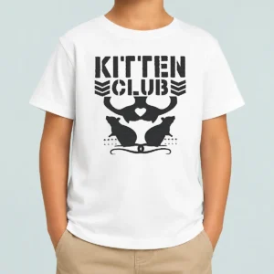Original Official Distressed Kitten Club Cat Lover Pet Kids T-Shirt