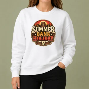 Nice Original Western Cowboy Summer Bank Holiday Bull Skull Desert Sweater